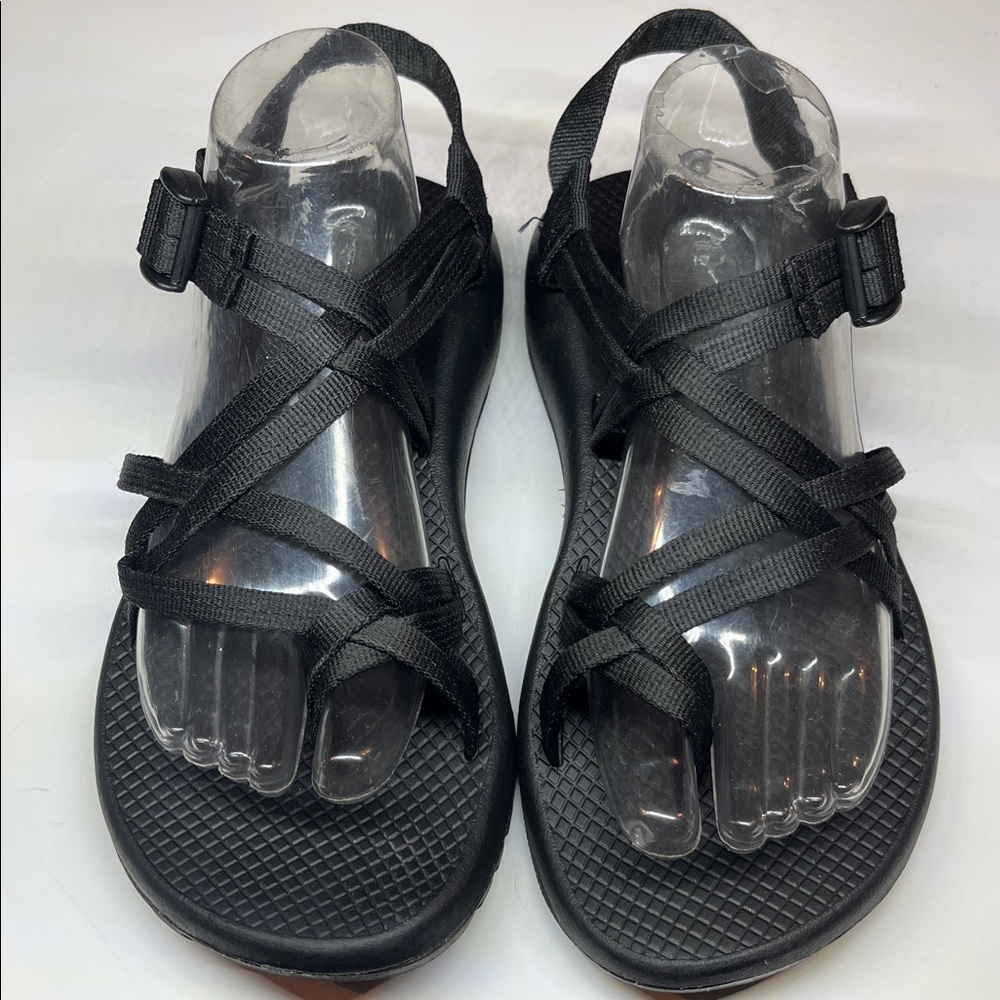 Chaco Black Adjustable Strap Sport Sandals - Picture 2 of 7
